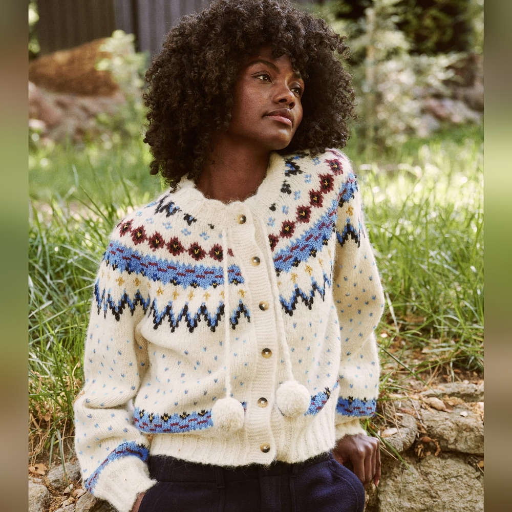 The Great. Ice Rink Cardigan